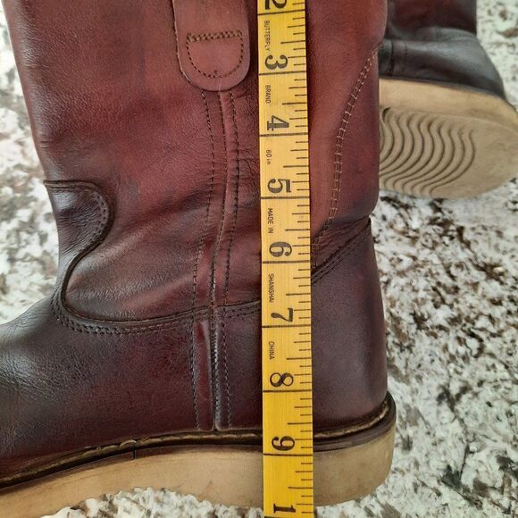 RHINO REDDISH BROWN Men's LEATHER Work boots SIZE 7 - Picture 14 of 15